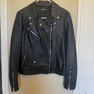 Express Faux Leather Moto Jacket